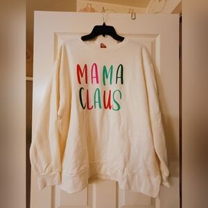 Mama Claus Sweatshirt Size XL